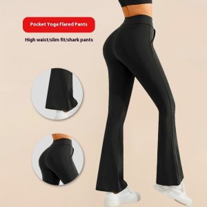 High-Waist Hip-Lift Flared Yoga Pants