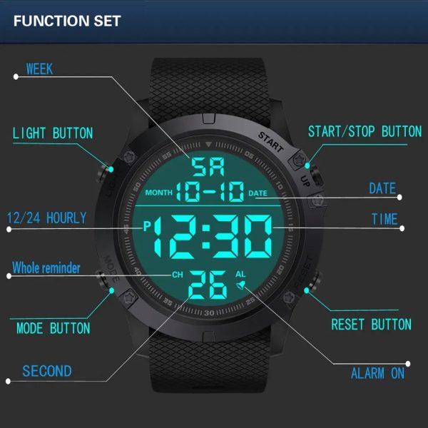 Military Digital Sports Watch – Waterproof LED Wristwatch for Men 26 812a4ed0 9d8a 4171 a2c8 4e7896b763df