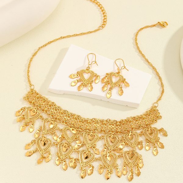 3pcs Heart Jewelry Set – Retro Necklace & Earrings for Women 12 aa8f89d9 e6c7 41a1 9234 ff95ffd183a9
