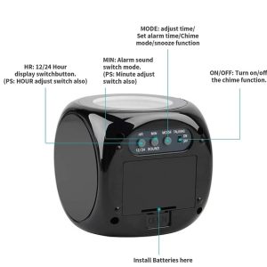 LED Projection Alarm Clock with Voice & Weather Display